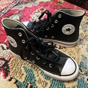 Converse Kids Black High-Top Sneakers